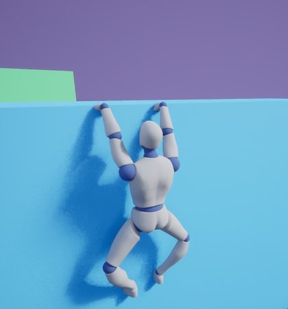 GASP character, Ledge hang